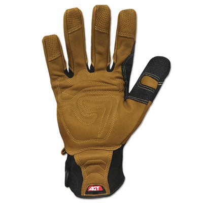 Ironclad Ranchworx® Leather Gloves, Black/Tan, X-Large