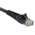 CAT6 GIGABIT SNAGLESS MOLDED PATCH CABLE, RJ45 (M/M), 7 FT., BLACK