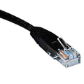 CAT5E 350MHZ MOLDED PATCH CABLE, RJ45 (M/M), 7 FT., BLACK