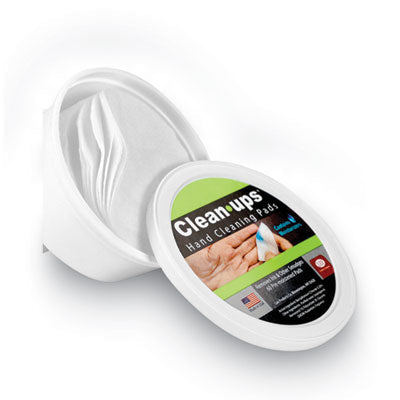 LEE Clean-Ups™ Hand Cleaning Pads, Cloth, 3 dia, 60/Tub