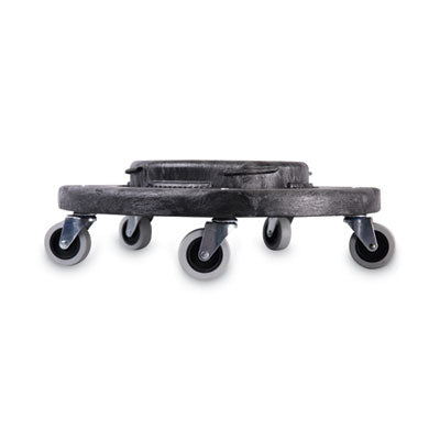 Boardwalk® Refuse Container Utility Dolly, 300 lb Capacity, 22 Diameter, Gray