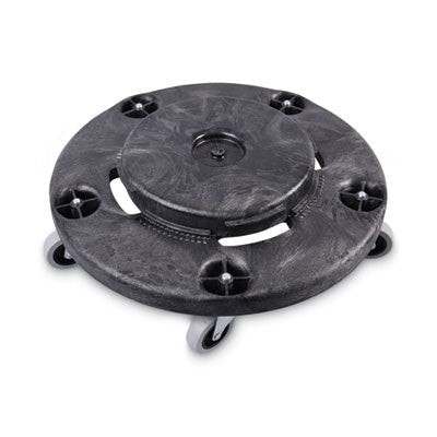 Boardwalk® Refuse Container Utility Dolly, 300 lb Capacity, 22 Diameter, Gray