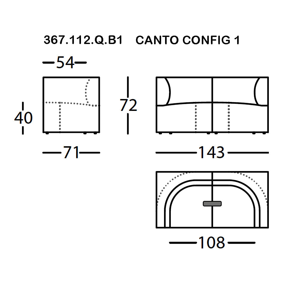 Canto Pre-configured Modular Sofa (Modules 1-7)