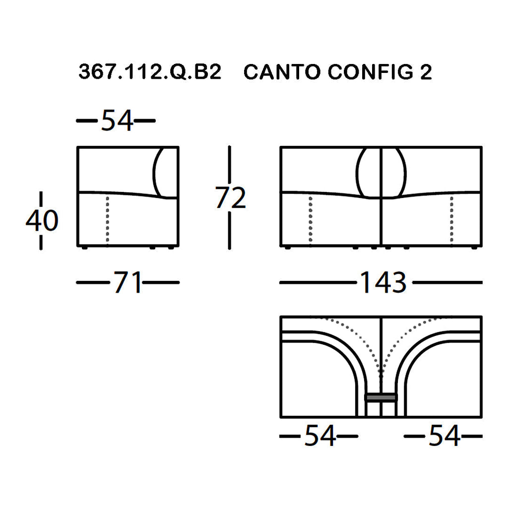 Canto Pre-configured Modular Sofa (Modules 1-7)