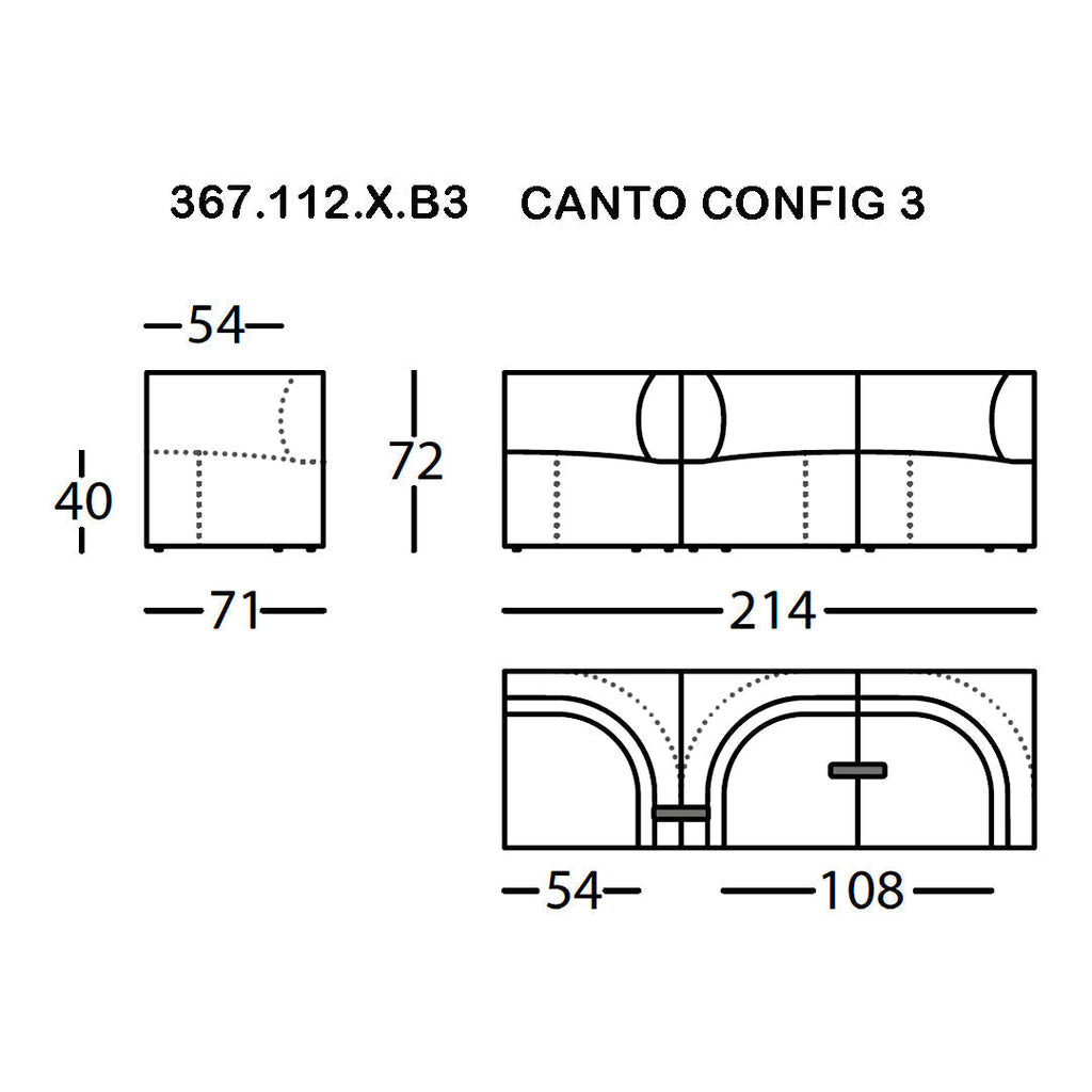 Canto Pre-configured Modular Sofa (Modules 1-7)