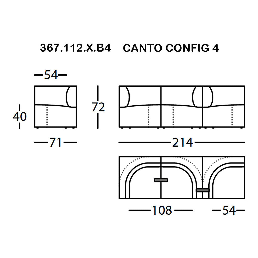 Canto Pre-configured Modular Sofa (Modules 1-7)