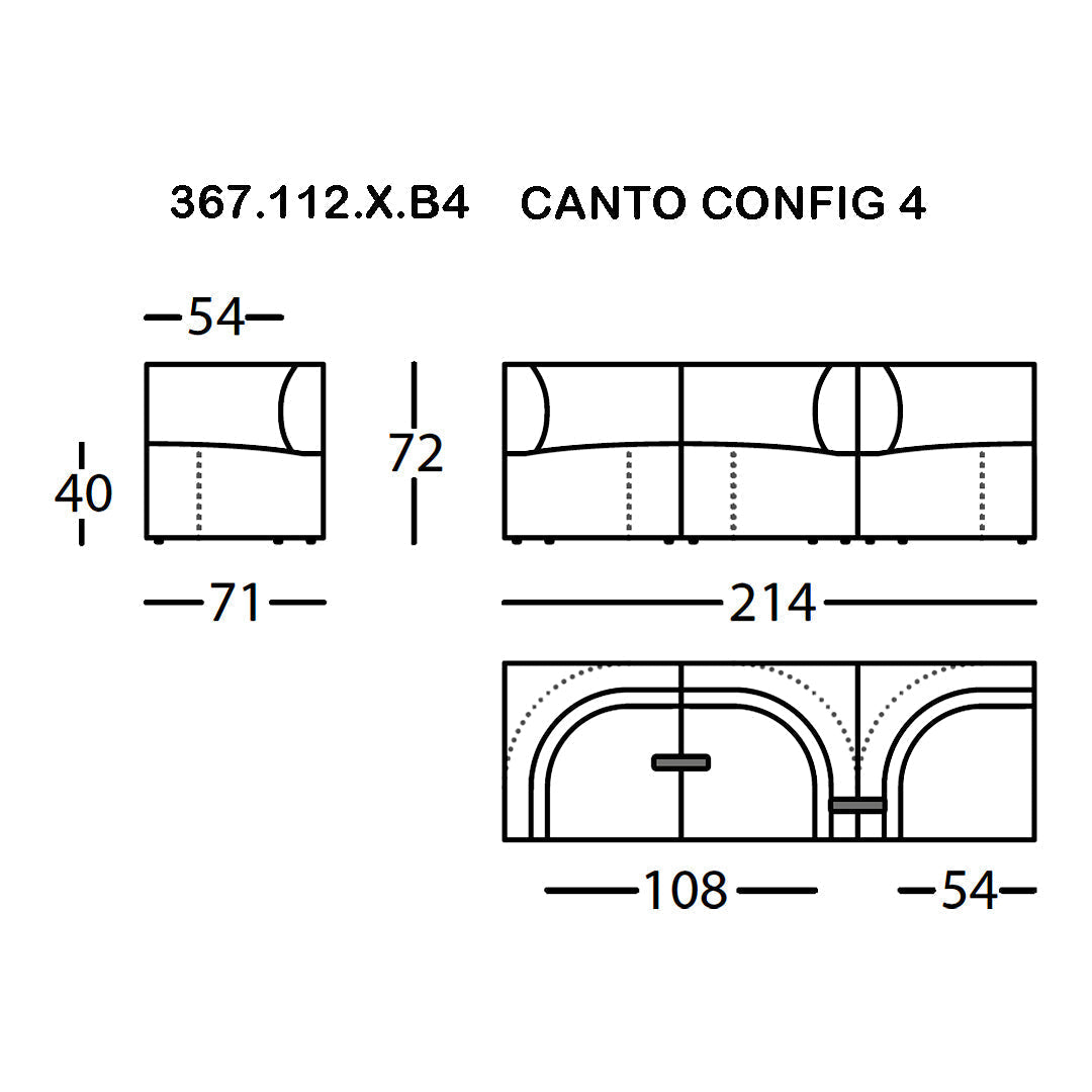 Canto Pre-configured Modular Sofa (Modules 1-7)