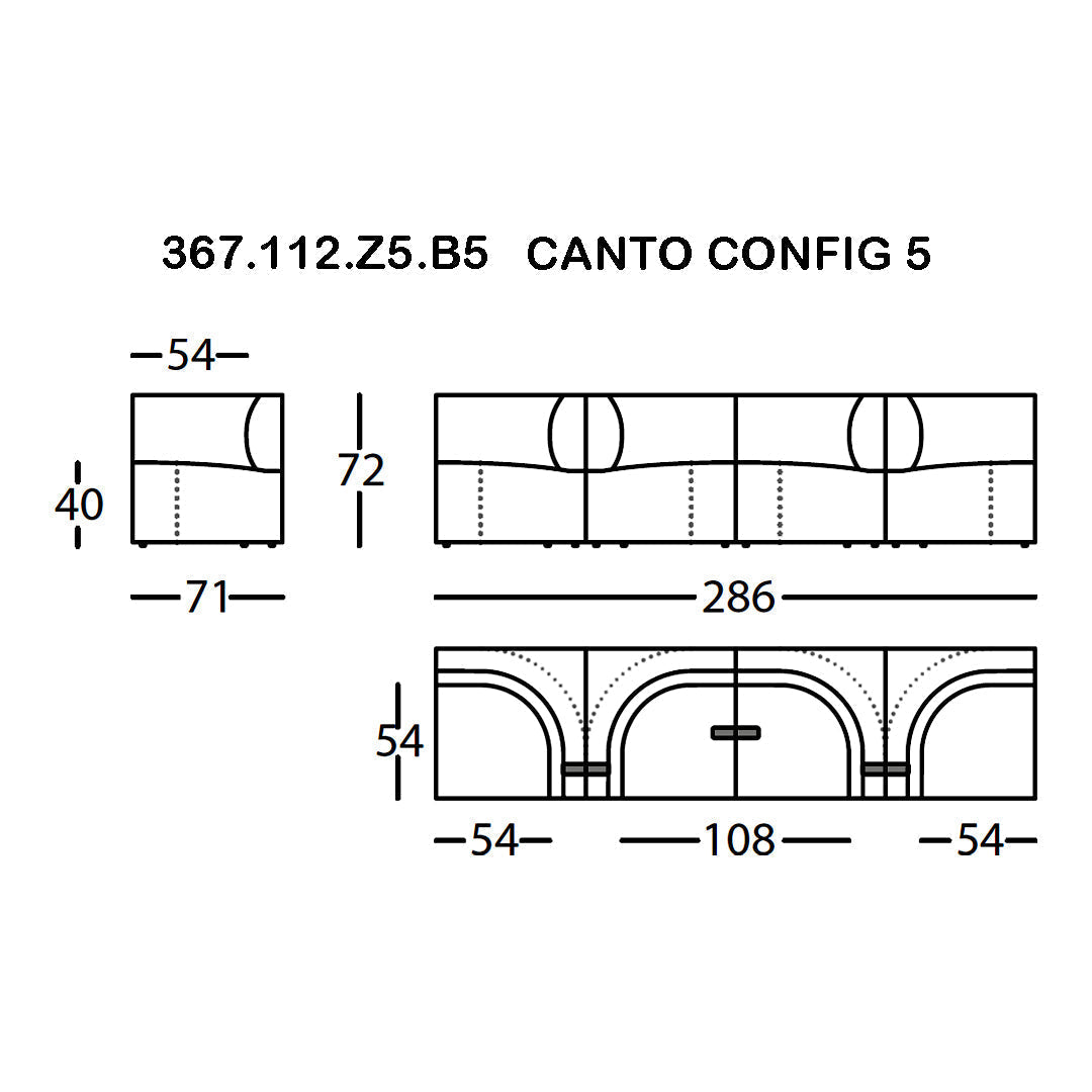 Canto Pre-configured Modular Sofa (Modules 1-7)