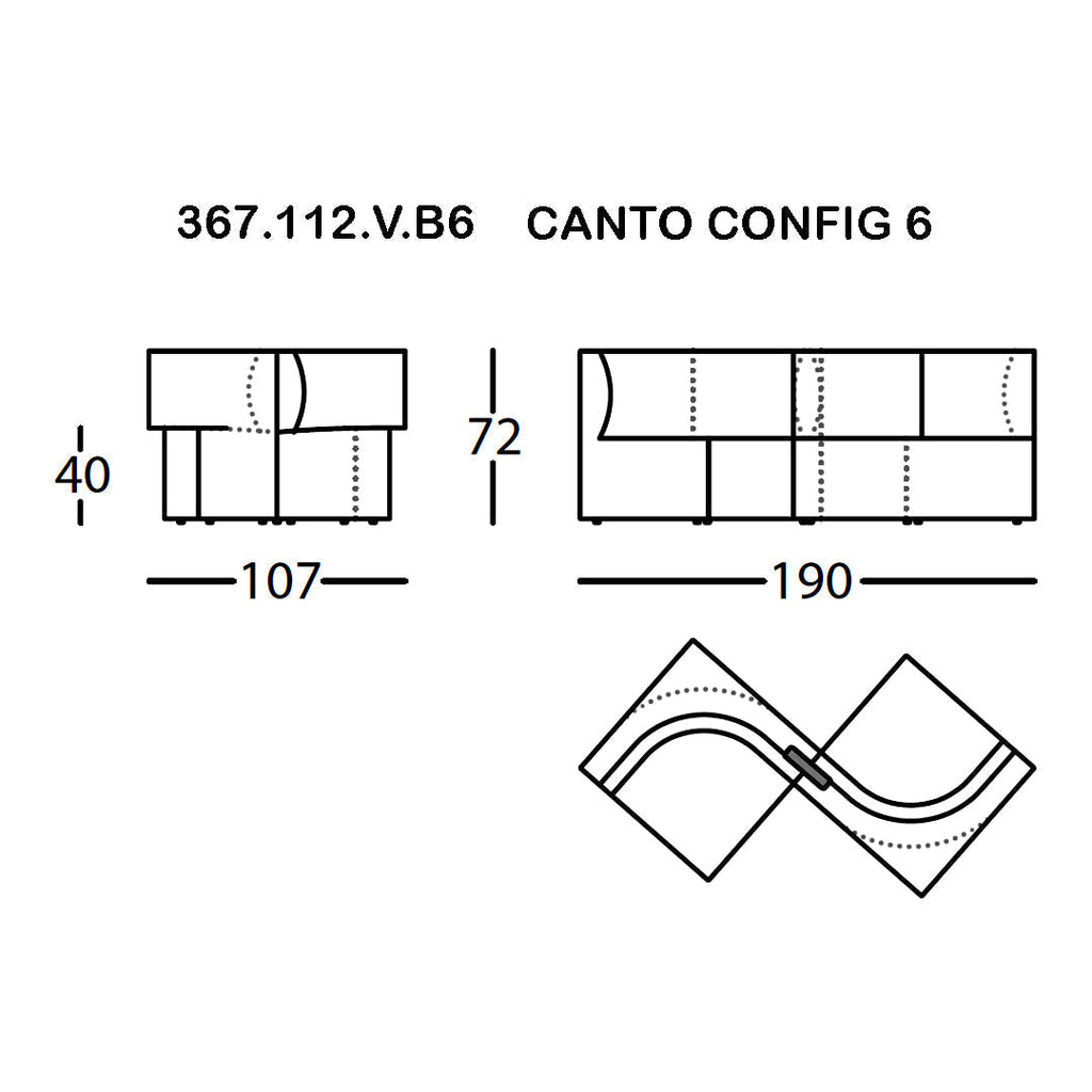 Canto Pre-configured Modular Sofa (Modules 1-7)