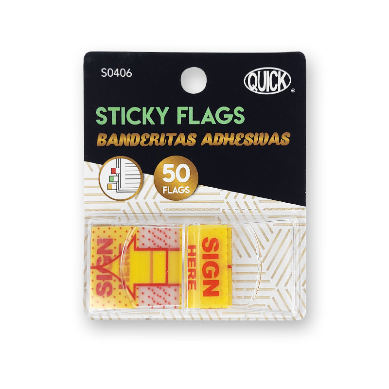 Sticky Flags, 1 x 1.7”, Sign Here