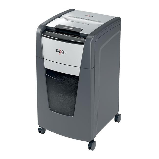 Rexel optimum autofeed shredder 300x cross cut